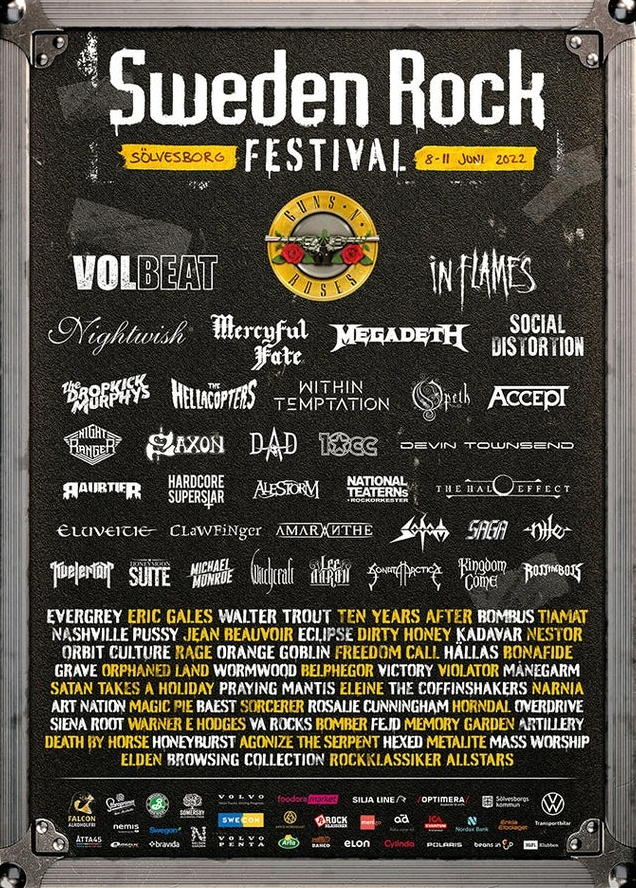 Sweden Rock Festival Affisch 2022